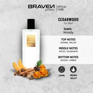 BRAVEN Perfume For Men Perfume Perfum Lelaki Tahan Lama Minyak Wangi Lelaki Cedarwood Bau Woody 100m