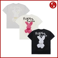ADLV MINI WORD & BIG BACK FUZZY RABBIT SS TSHIRT, POADLV-24SS-SSAZFR (KPA110)