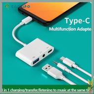 TAMAKO Type-C to 3.5m 3 in 1 USB Splitter Tablet Data Transmission