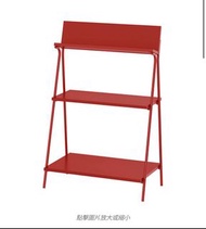 IKEA 紅色三層置物架