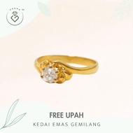 [Kedai Emas Gemilang] 2001481 {YS} Diamond Gold Ring (14) (3.05G) [835 Gold]