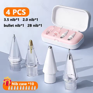 Replacement Pencil Tips for Apple Pencil 1st 2nd 3th(USB-C) 4/6 Pcs 2B Thin Soft Nibs for iPad Pro P