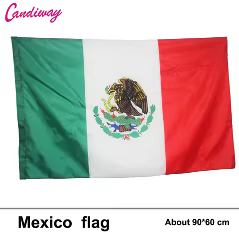 3ft x 2ft Hanging Mexico Flag Polyester standard National Flag Banner Outdoor Indoor Mexico flag 64x