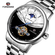 ---Fashion mens watch238814❅☞ FORSINING flywheel phases of the moon full automatic mechanical mens w