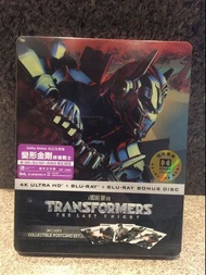 變形金剛 終極戰士 Transformers The Last Knight 香港鐵盒三碟版 4K UHD + Blu-ray + Bouns Blu-ray