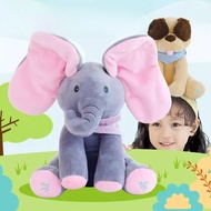 Animated Elephant Toys Plush Singing Elephant with Ears Moving Electric Plush Toy Cute Elephant Stuf