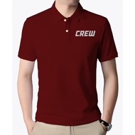 Distro Crew Logo simple T-Shirt Crew Logo Collar T-Shirt/