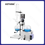 Lab Distillation Equipment KT-RE201D 301 501 1L/2L/3L/5L Lab Use Manual Lift Rotary Evaporator