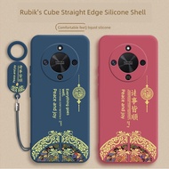 korean phone case iphone 14 plus casing Ping An Joy Sesuai untuk sarung telefon bimbit Huawei Honor 