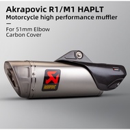 AKRA R1/M1 MOTORCYCLE EXHAUST 51MM MUFFLER + DB KILLER SILENCER STAINLESS STEEL Z900 GSXR750 GSX8S P