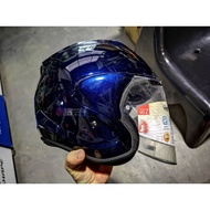 Original Arai Vz Ram Open Face Helmet - Glass Blue