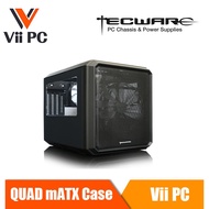 Tecware Quad Mini Cube Chassis Black Micro ATX Case with Side and Top Window