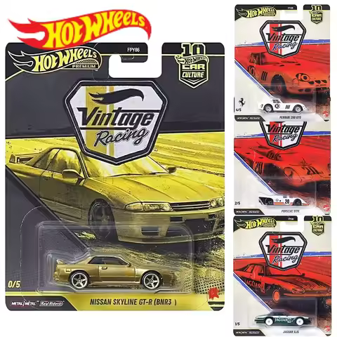 Hot Wheels Premium Culture Vintage Racing Jaguar Xjs 1:64 Porsche Corvette Ferrari 250 Lancia Nissan