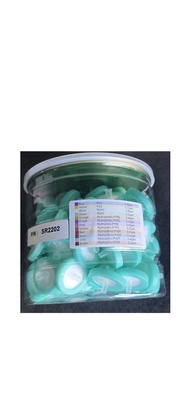 25 mm Nylon Syringe Filter 0.22um   ( green ) 100 pcs/pk. ** ไม่สามารถออกใบกำกับภาษีได้**
