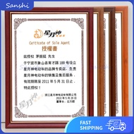 Mahogany Color Gold Edge Solid Wood Frame A4 Picture Frame Wall Hanging 8K Decorative Picture Frame