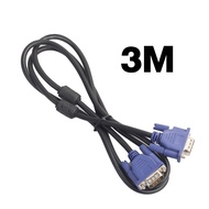 VGA Cable สาย VGA M/M 1.5เมตร สายต่อจอ VGA Monitor สายต่อจอคอมพิวเตอร์ VGA MaleTo   Male 15pin 1.5M 