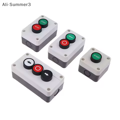 1 Piece Emergency Stop Industrial Control Button Box With Arrow Symbol CNC Start Stop Self Sealing W