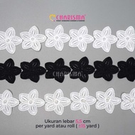 Charisma Floral Embroidery Lace FR SC 542 - Floral Lace 5.5cm Wide/ Price Per Yard (90cm)
