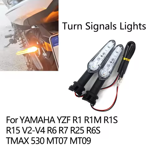 For YAMAHA YZF R15 V2-V4 R1 R1M R1S R6 R7 R25 R6S T-MAX TMAX 530 MT 07 09 Motorcycle Front Rear Turn