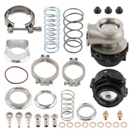 Turbo Blow Off Valve Aluminum Alloy  & 44mm Red External Cooled Turbo Wastegate Kit with Spring 50mm