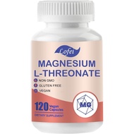 Magnesium L-Threonate 120 Capsules,Magnesium L-Threonate Supplement with Vitamin C,Vitamin D3,High A