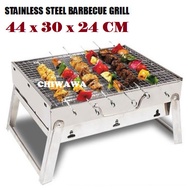 Stainless Steel Anti Rusty Foldable BBQ Grill Charcoal Roast Barbecue Pan