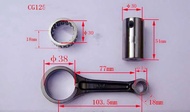 รถจักรยานยนต์ Crank Shaft Connecting Rod Kit สำหรับ Haojue Honda Loncin Dayang Lifan CG125 CG150 CG2