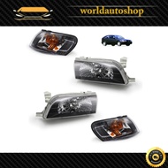 Headlight Set Toyota Black AE100 4 Doors