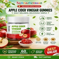 Halal ACV Gummies Apple Cider Vegan Apple Cider Vinegar Gummies with Vitamin B6 B12 & Folic Acid