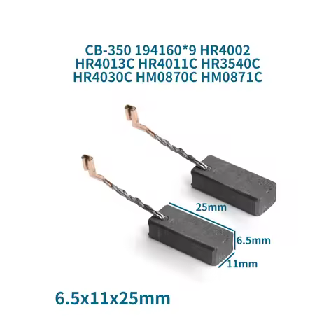 CB-350 Carbon Brush for Makita HR4002 HR4013C HR4011C HR3540C HR4030C HM0870C Carbon Brushes Accesso