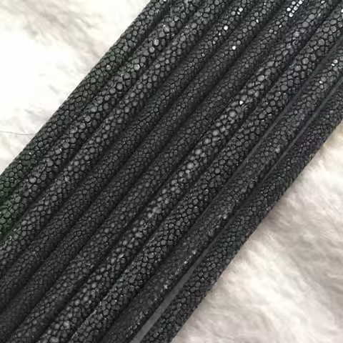 Genuine Stingray Leather Cords For StingHD Bracelet Jewelry DIY Real skin Leather Rope 4mm/5mm/6mm B