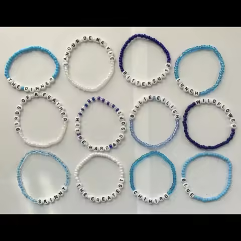 Handmade Billie Eilish Bracelets! Hit Me Hard And Soft Bracelets! Full Billie Eilish Album Set! All 