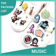 Music instrument jibbitz crocs pin drums guitar  headset  Clogs PVC  accessories JIBBITZ clogs charm jibbitz