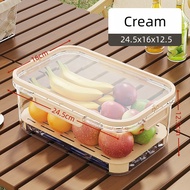 5L Plastic Handle Preservation Box Vegetable Fruit Meat Bento Box Camping Barbecue Portable Home Kit