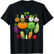 Children's T-Shirt Cute Vegetable Art Men Women Healthy Veggie Vegan Gardening T-Shirt Fashion Tops 