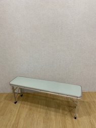 เก้าอี้ม้านั่งยาวพับเก็บได้ นั่งได้2คน ม้านั่งยาว รับน้ำหนักได้160 กก. นั่งชิว เก้าอี้ปิค / NL HOME