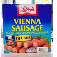 [ Date 09/27 ] Box of 18 Cans of Libby Vienna Sausage 130g USA