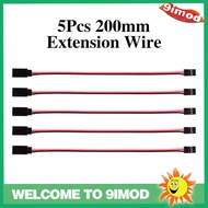 9IMOD 20cm Servo extension cord lead Wire Cable 5PCS for For RC Car, plane and helicopter servo