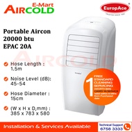 Europace Portable Aircon 20000btu EPAC 20A