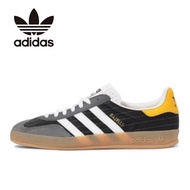 Adidas GAZELLE Grey Black White Sneakers Low Cut Indoor Unisex