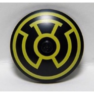 LEGO Parts 3960PB030 Dish 4 x 4 Inverted (Radar) with Solid Stud with Yellow Lantern Sinestro Logo P