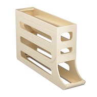 【Miss Lan】Egg Rack Egg Rack 4 Layers 3 Colors Automatic Rolling 30 Egg Boxes Refrigerator Tray Egg B
