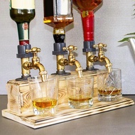 Wine Dispenser Eye-catching Innovative Wood Fathers Day Stable Whiskey Liquor Dispenser for Gifts