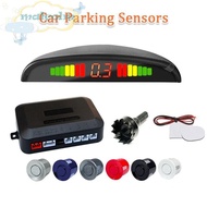 MALCOLM Car Reverse Radar, Backlight 4 Sensor Probes Car Parking Sensor Kit, Buzzer Beeps LED Display 6 Colors Universal Radar Buzzer View Reverse
