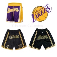 Just Don Shorts NBA Lakers High Quality Jerseys