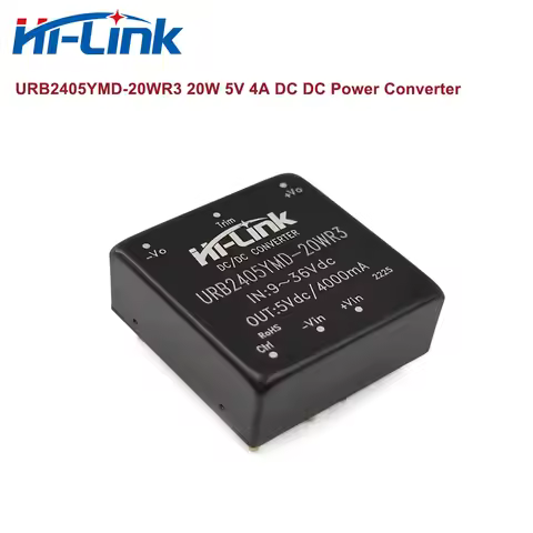 HiLink 20W 5V 12V 15V 24V URB2405YMD-20WR3 URB2412YMD-20WR3 URB2424YMD-20WR3 DC DC Power Supply Modu