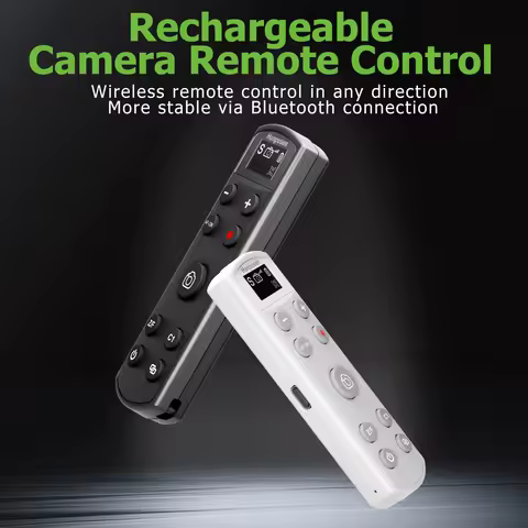Hanpusen Wireless Bluetooth Remote Controller with OLED Display USB-C Rechargeable for Canon / Sony 