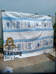 Terpal Padi Amparan 3x4 Hamparan Padi Terpal Plastik Dari Karung Gebang Jemur Padi/Terpal Tebal