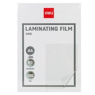 Deli พลาสติกเคลือบบัตร แผ่นเคลือบ เคลือบร้อน A4