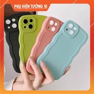 Wavy flexible camera protection case for iPhone